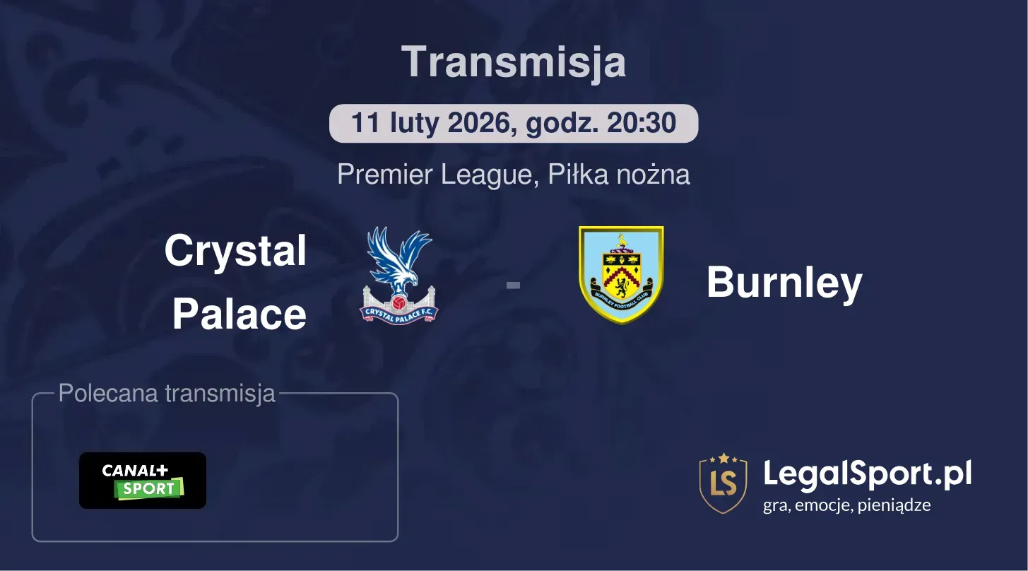 Crystal Palace - Burnley Transmisje