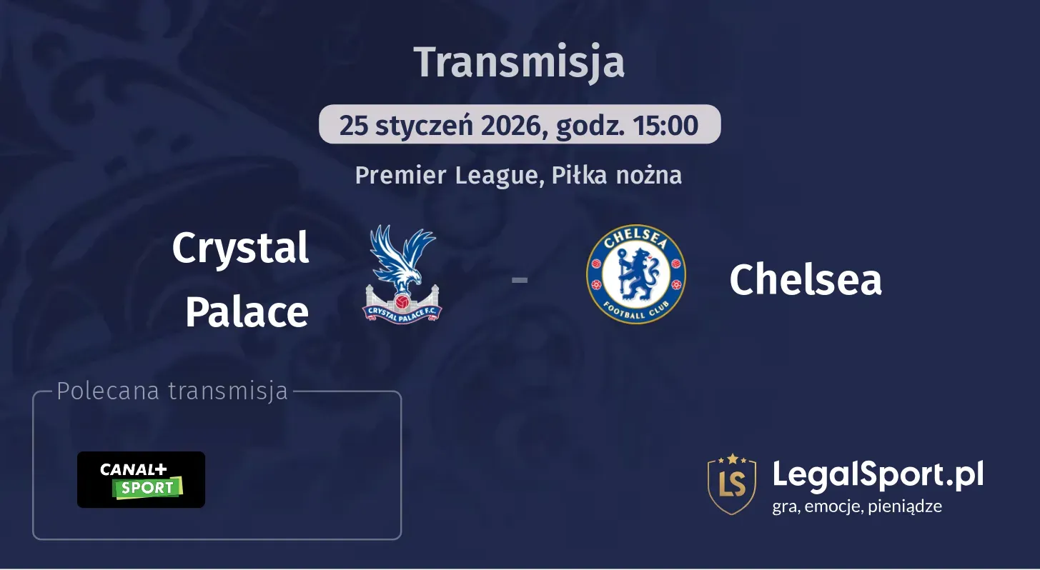 Crystal Palace - Chelsea Transmisje
