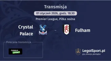 Crystal Palace - Fulham gdzie oglądać (01.01.2026)