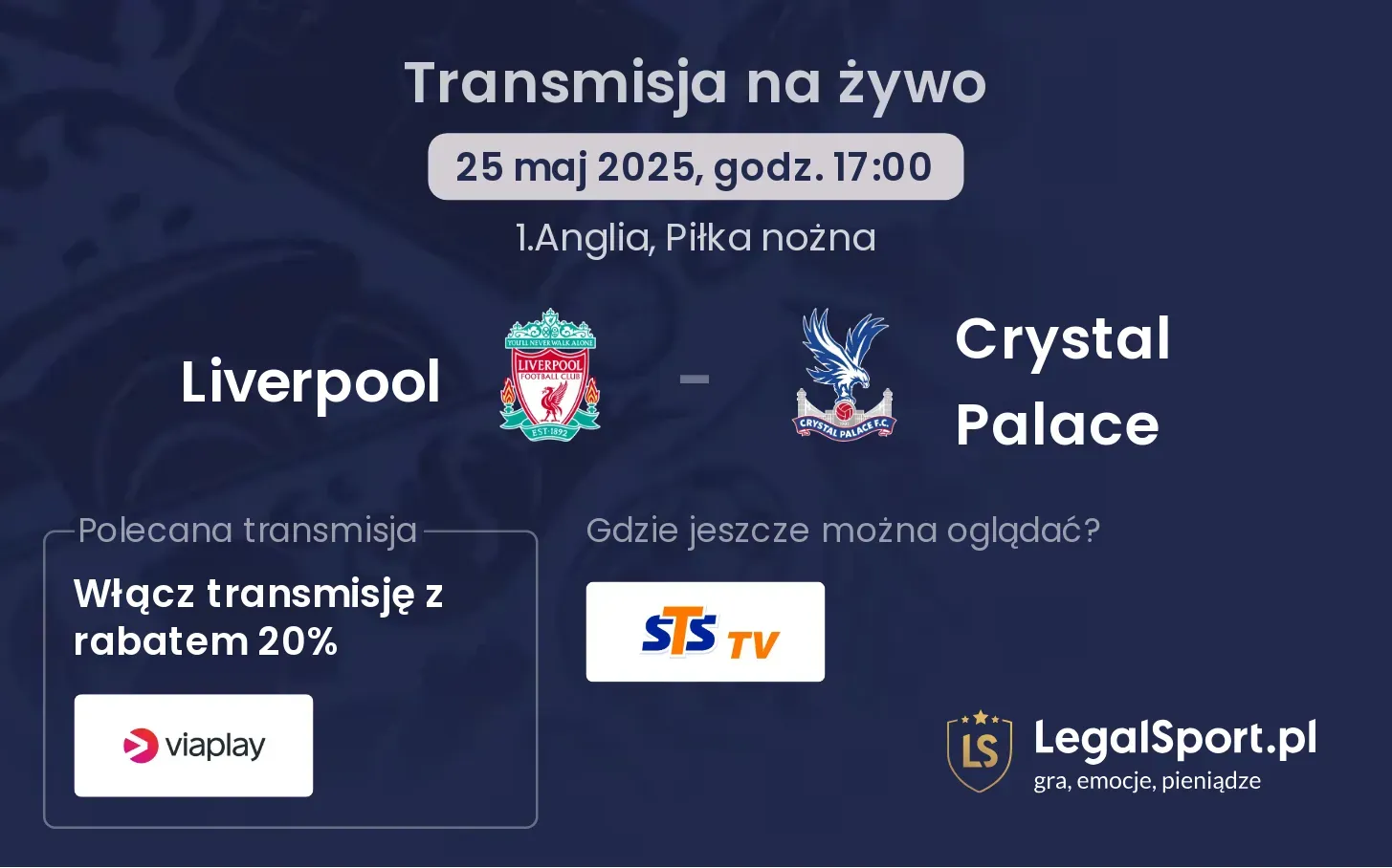 Crystal Palace - Liverpool gdzie oglądać? 05.10, godz. 13:30