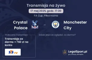 Crystal Palace - Manchester City gdzie oglądać?