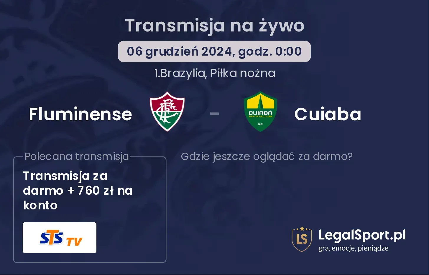 Fluminense - Cuiaba gdzie oglądać?