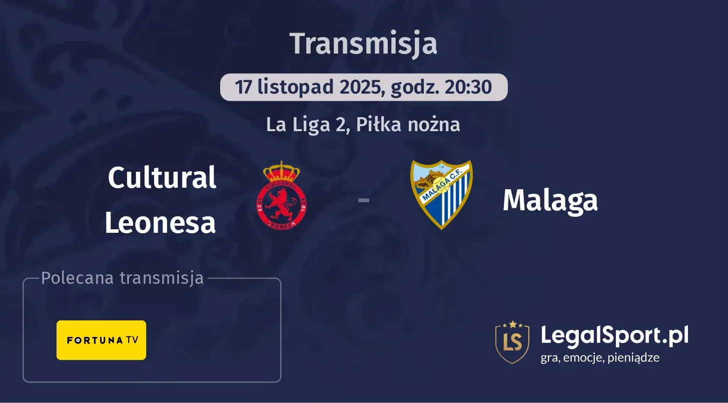 Cultural Leonesa - Malaga Transmisje