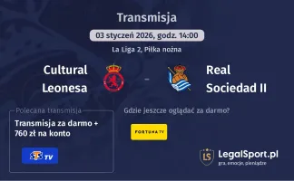 Cultural Leonesa - Real Sociedad II gdzie oglądać? (03.01)