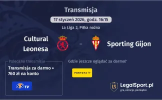 Cultural Leonesa - Sporting Gijon gdzie oglądać? (17.01)