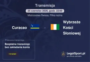 Curacao - Wybrzeże Kości Słoniowej gdzie oglądać (25.06.2026, 22:00)