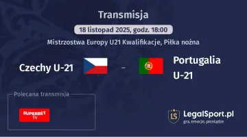 Czechy U-21 - Portugalia U-21 gdzie oglądać? (18.11)