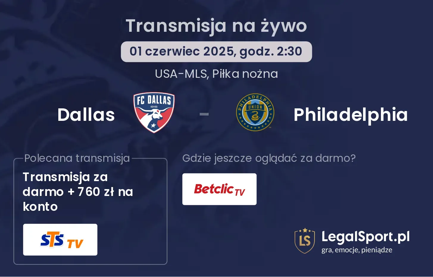 Dallas - Philadelphia gdzie oglądać?