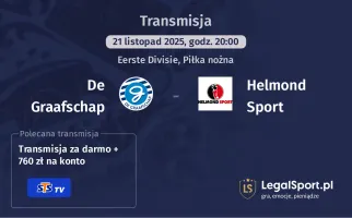 De Graafschap - Helmond Sport gdzie oglądać? (21.11)