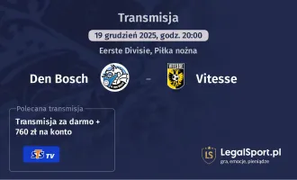Den Bosch - Vitesse gdzie oglądać? (19.12)