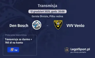 Den Bosch - VVV Venlo gdzie oglądać? (12.12)