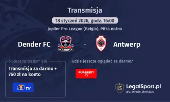 Dender FC - Antwerp gdzie oglądać? (18.01)