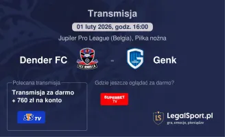 Dender FC - Genk gdzie oglądać? (01.02)