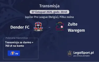 Dender FC - Zulte Waregem gdzie oglądać? (07.11)