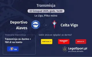 Deportivo Alaves - Celta Vigo gdzie oglądać? (22.11)