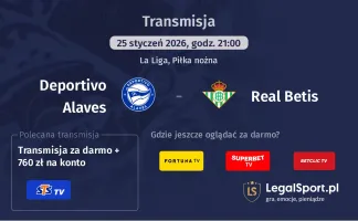 Deportivo Alaves - Real Betis gdzie oglądać? (25.01)