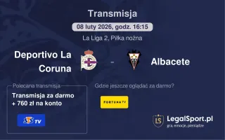 Deportivo La Coruna - Albacete gdzie oglądać? (08.02)