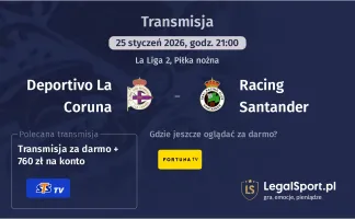 Deportivo La Coruna - Racing Santander gdzie oglądać? (25.01)