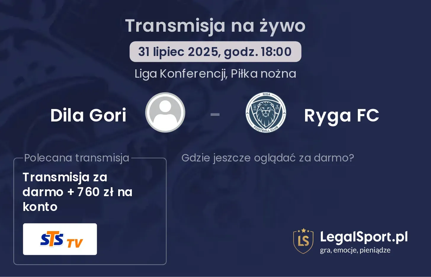 Dila Gori - Ryga FC gdzie oglądać?