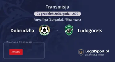 Dobrudzha - Ludogorets gdzie oglądać? (04.12)