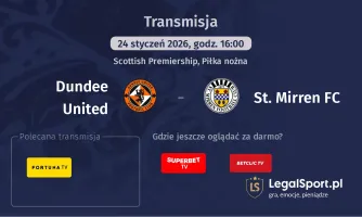 Dundee United - St. Mirren FC gdzie oglądać (03.03.2026, 20:45)