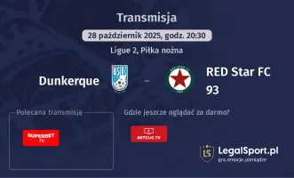Dunkerque - RED Star FC 93 gdzie oglądać?
