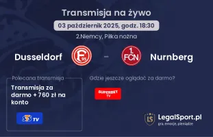 Dusseldorf - Nurnberg gdzie oglądać?