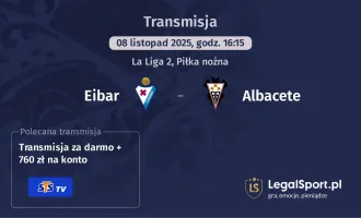 Eibar - Albacete gdzie oglądać? (08.11)
