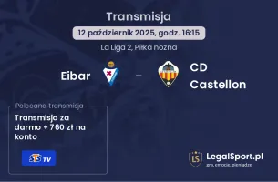 Eibar - CD Castellon gdzie oglądać?