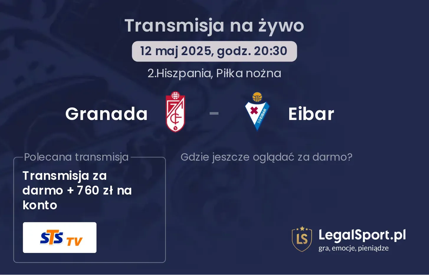 Granada - Eibar gdzie oglądać?