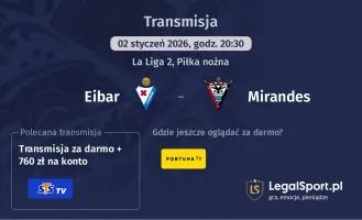 Eibar - Mirandes gdzie oglądać? (02.01)