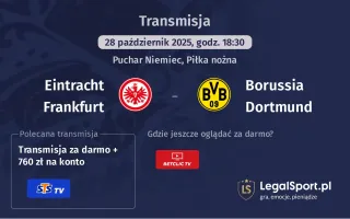 Eintracht Frankfurt - Borussia Dortmund gdzie oglądać?