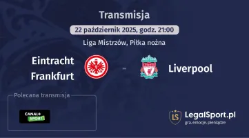 Eintracht Frankfurt - Liverpool gdzie oglądać?