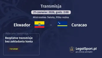 Ekwador - Curacao gdzie oglądać? (21.06)