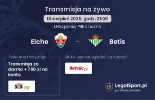 Elche - Betis gdzie oglądać?