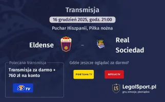 Eldense - Real Sociedad gdzie oglądać? (16.12)