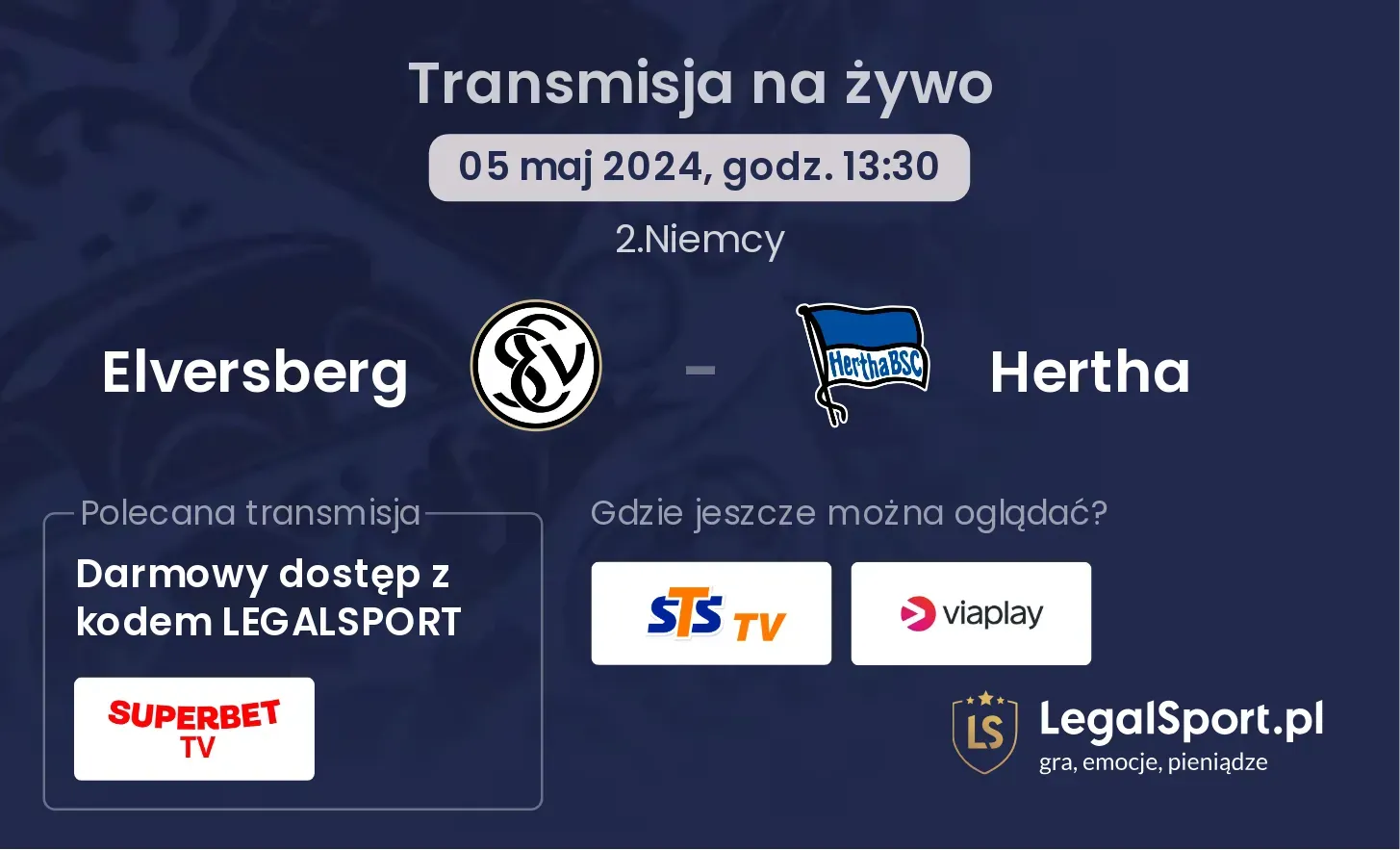 Elversberg - Hertha transmisja na żywo