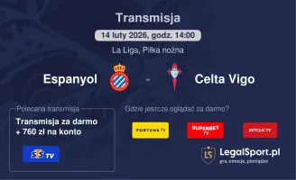 Espanyol - Celta Vigo gdzie oglądać? (14.02)