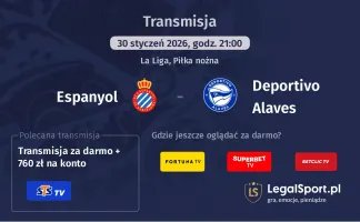 Espanyol - Deportivo Alaves gdzie oglądać? (30.01)
