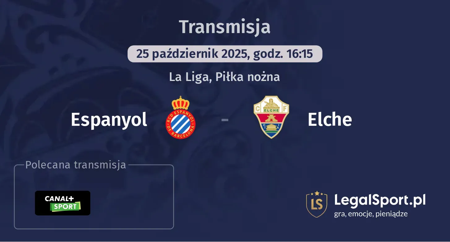 Espanyol - Elche gdzie oglądać?