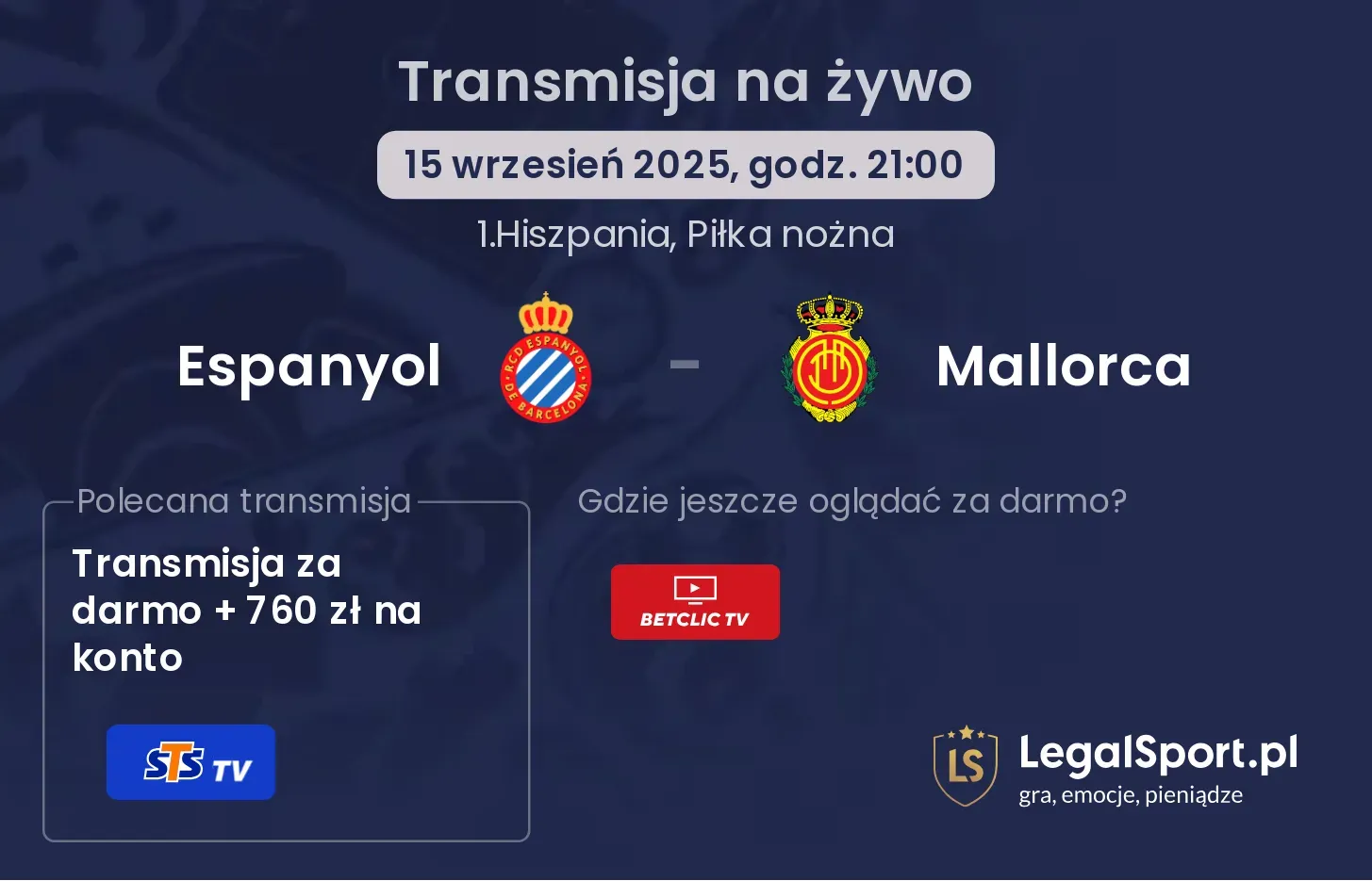 Espanyol - Mallorca transmisja na żywo