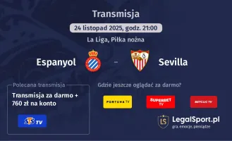 Espanyol - Sevilla gdzie oglądać? (24.11)