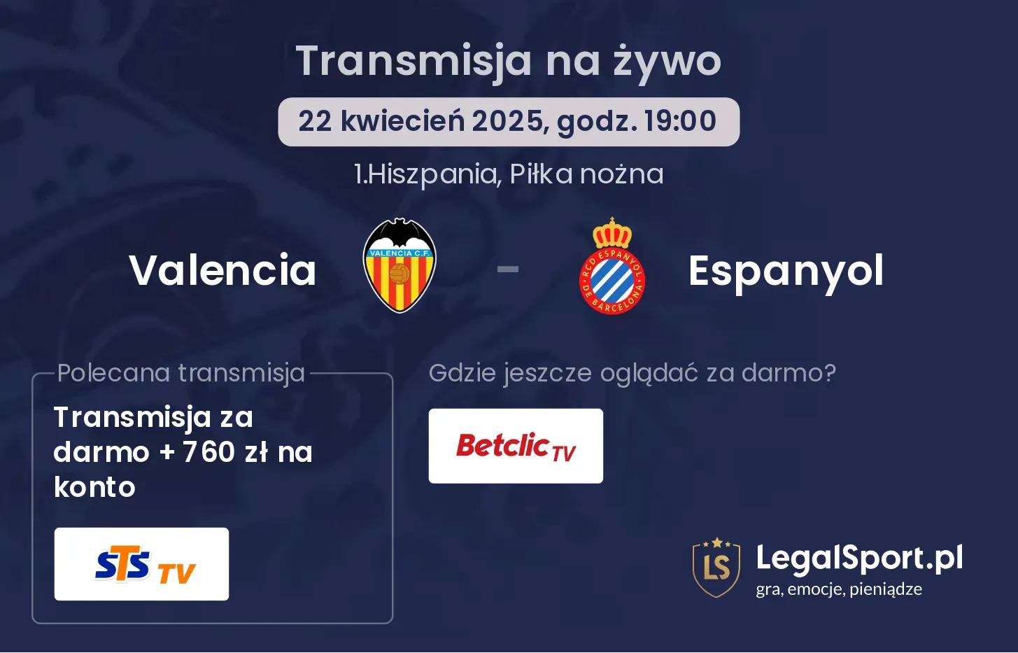 Valencia - Espanyol gdzie oglądać?