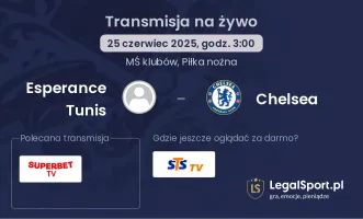 Esperance Tunis - Chelsea gdzie oglądać?
