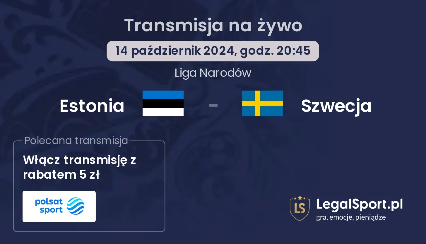 Estonia - Szwecja gdzie oglądać? 14.10, godz. 20:45