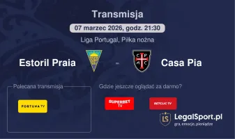 Estoril Praia - Casa Pia gdzie oglądać? (07.03)