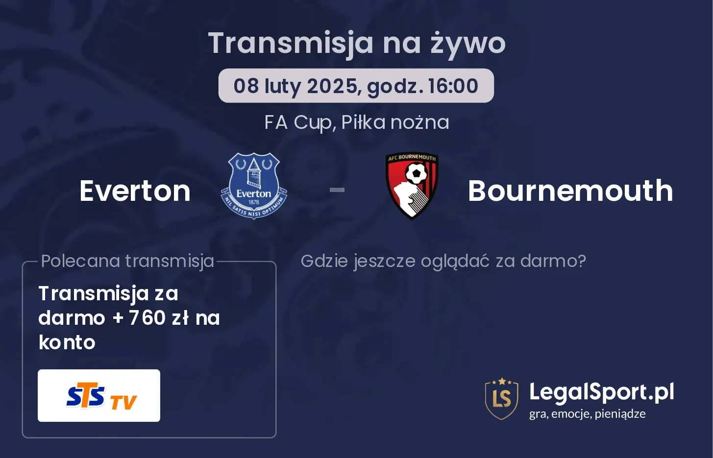 Everton - Bournemouth gdzie oglądać?
