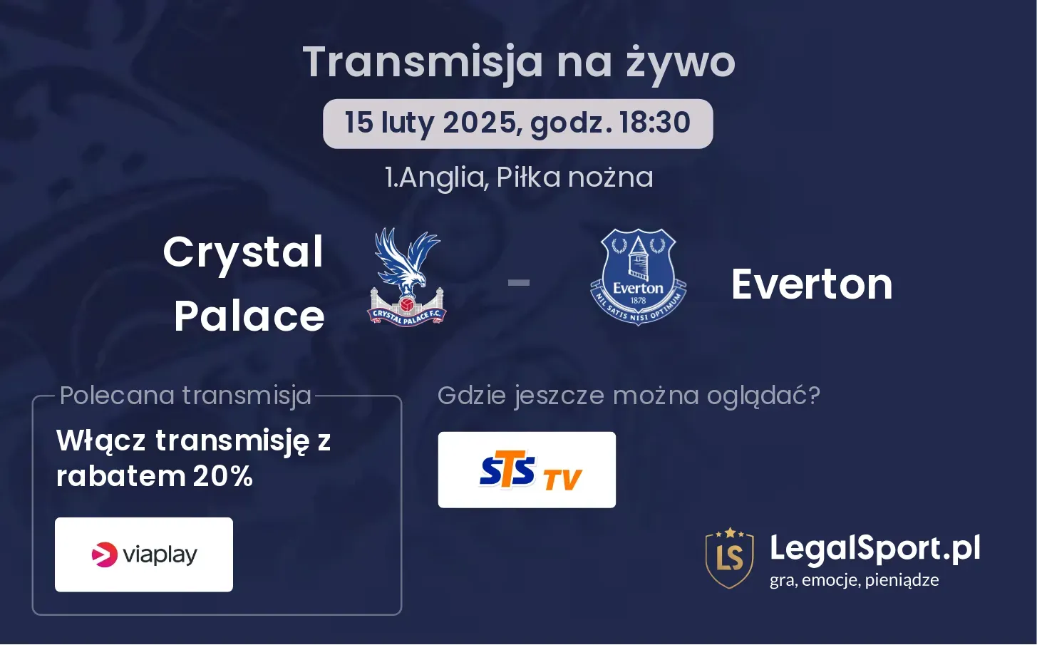 Crystal Palace - Everton gdzie oglądać?