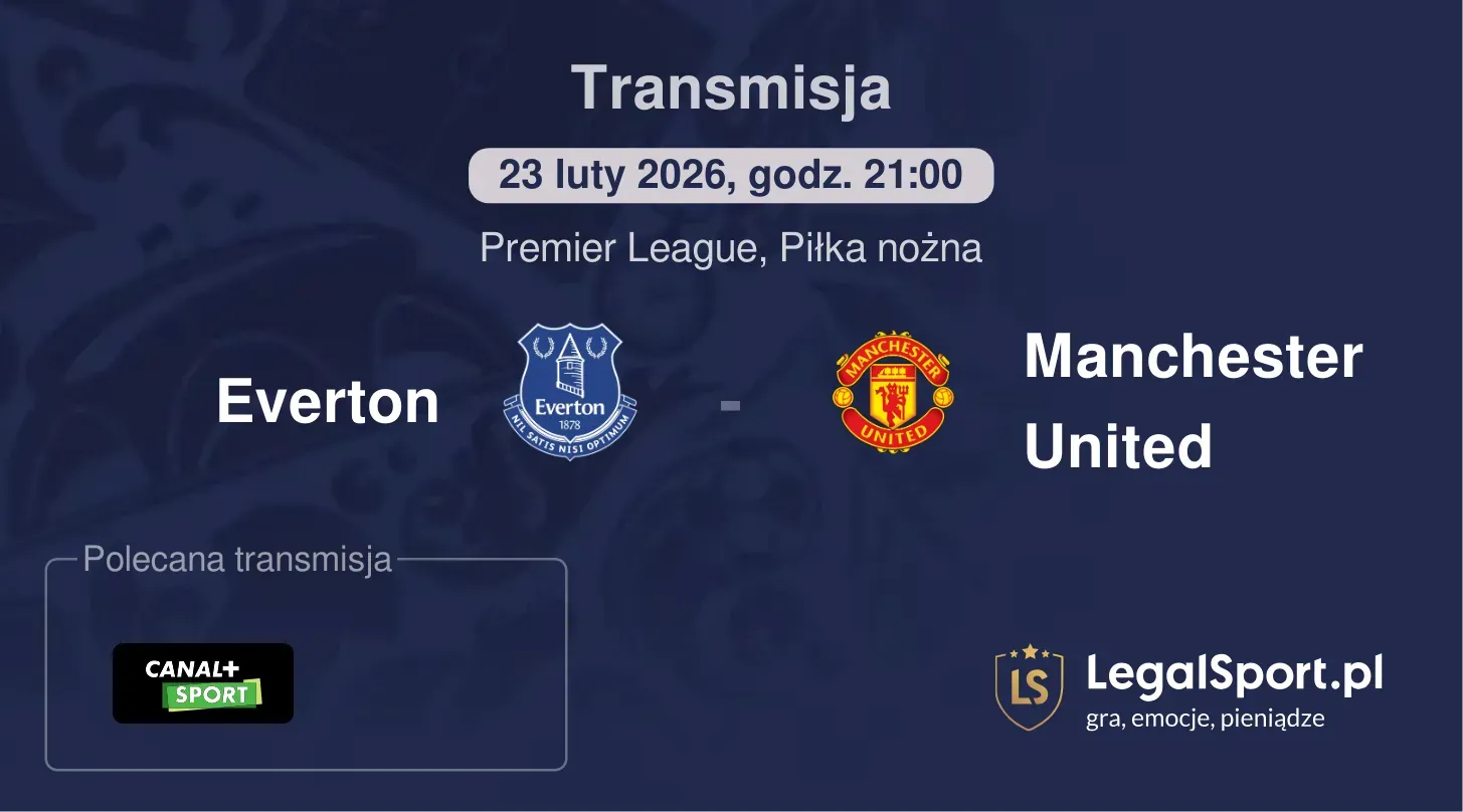 Everton - Manchester United Transmisje