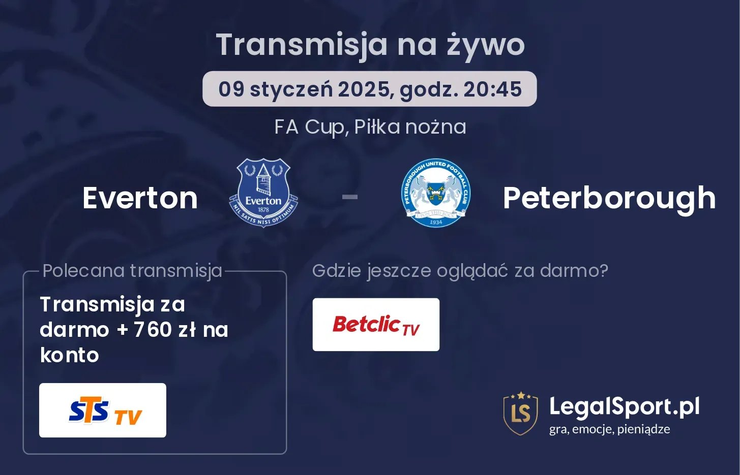 Everton - Peterborough gdzie oglądać?